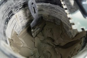 Cement Mixture inside a bucket