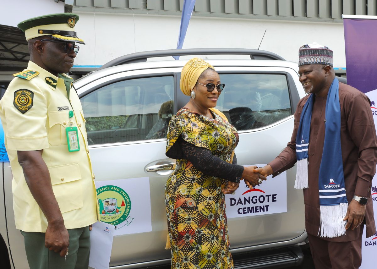 DANGOTE CEMENT DONATES VEHICLES TO LASTMA, TRACE